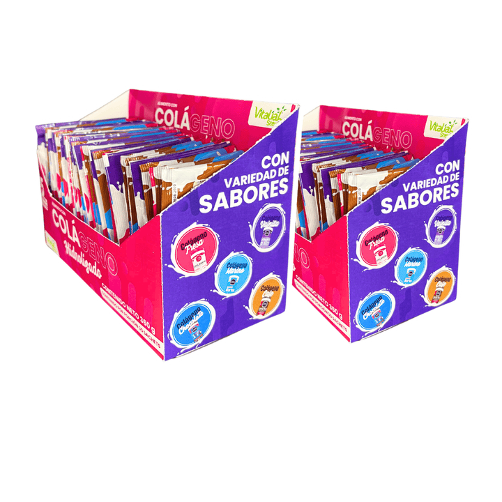 COMBO X2 Caja de sachets x 30 colágenos surtidos vitaliah colombia