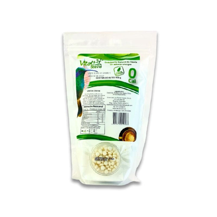 Endulzante natural Stevia en polvo por 350g vitaliah colombia