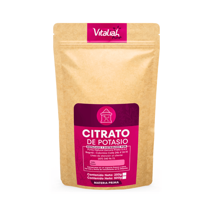 BOLSA DE 250 g DE CITRATO DE POTASIO PURO + OBSEQUIO MENTAS 15 g vitaliah colombia