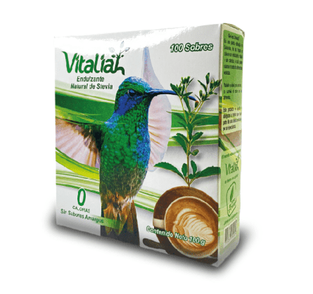 SALUD Y DEPORTES Caja De 100 Sobres Stevia vitaliah colombia