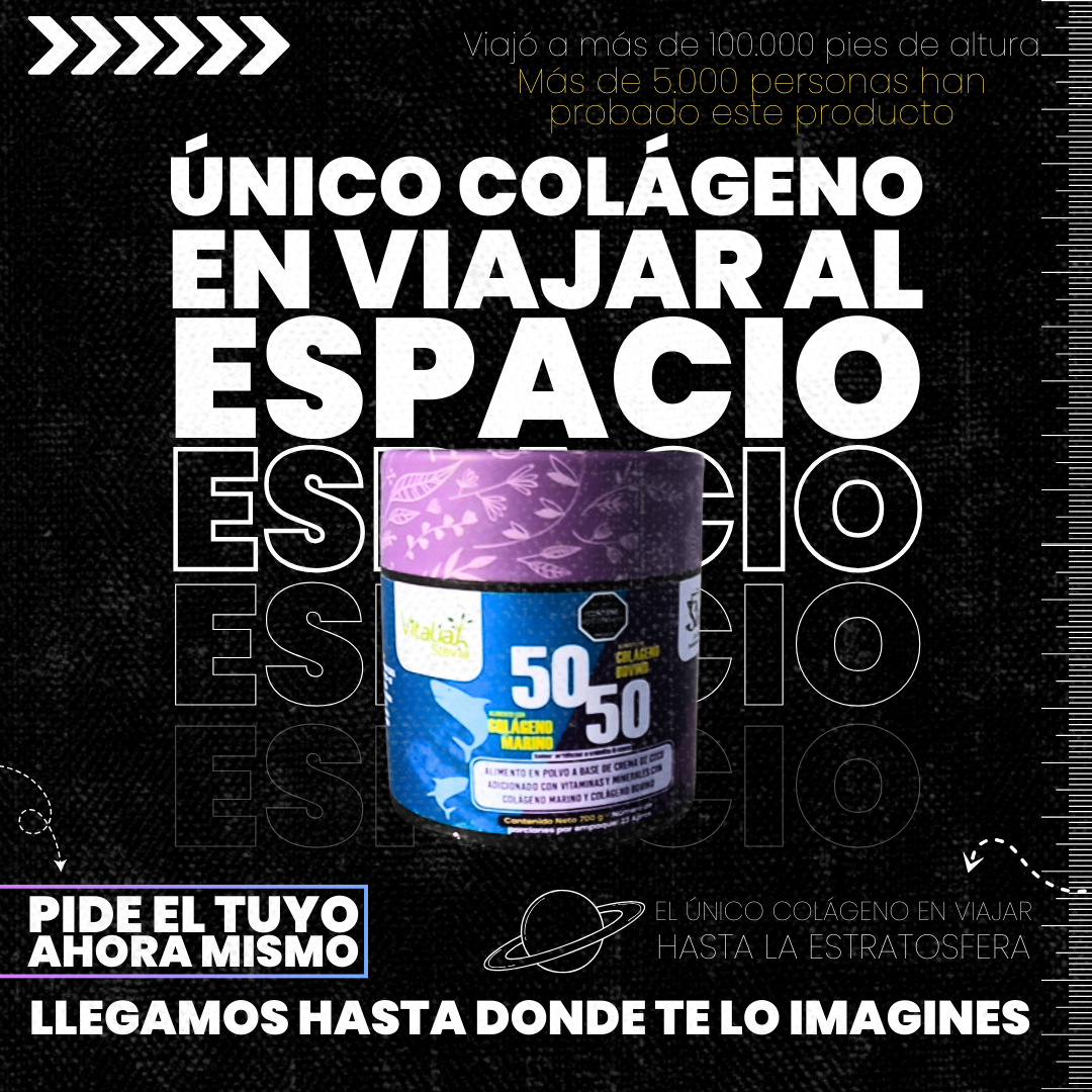 Batido X 700g- Colágeno50/50-Origen Marino y BovinoX700 - Vitaliah Stevia -Alimentos saludables