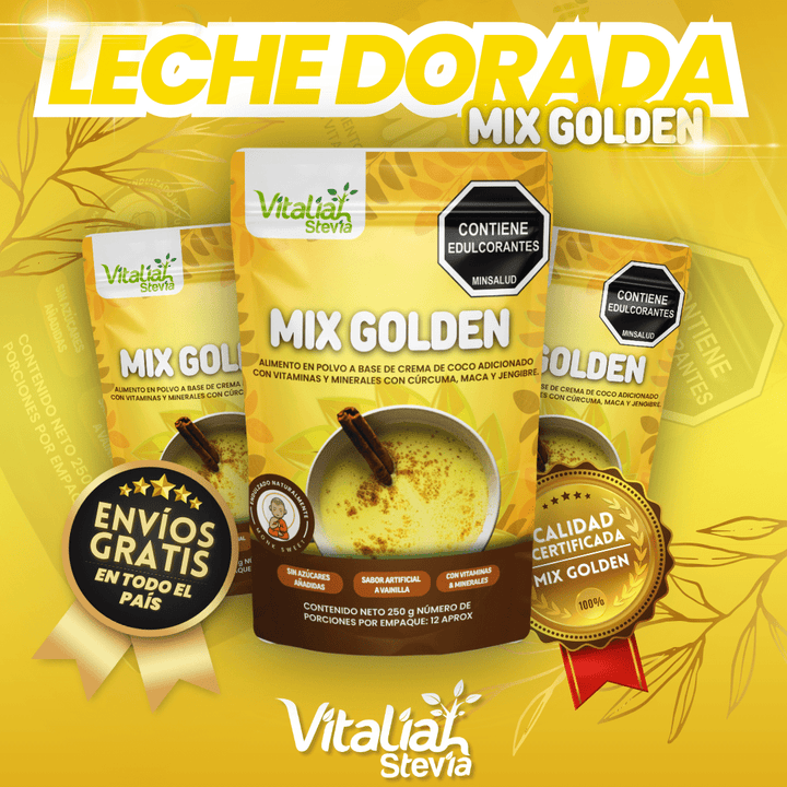 SALUD Y DEPORTES MIX GOLDEN - 250G Logrado X5 BOLSAS 250G vitaliah colombia